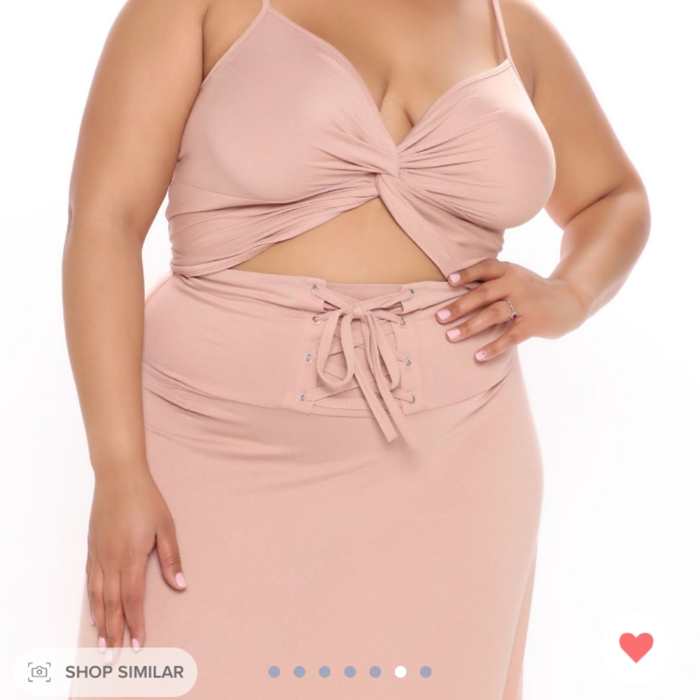 TAUPE COLOR matching skirt set